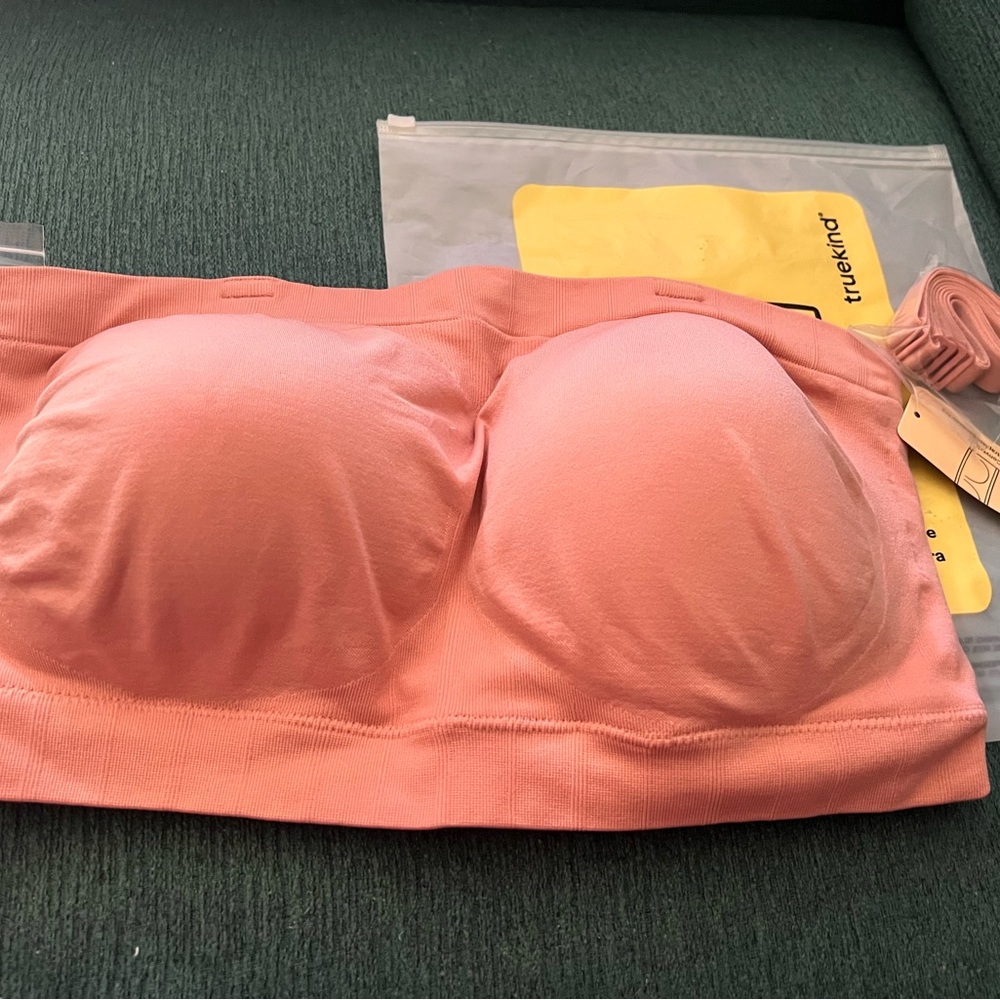 Women's Pink Bandeau Bra
